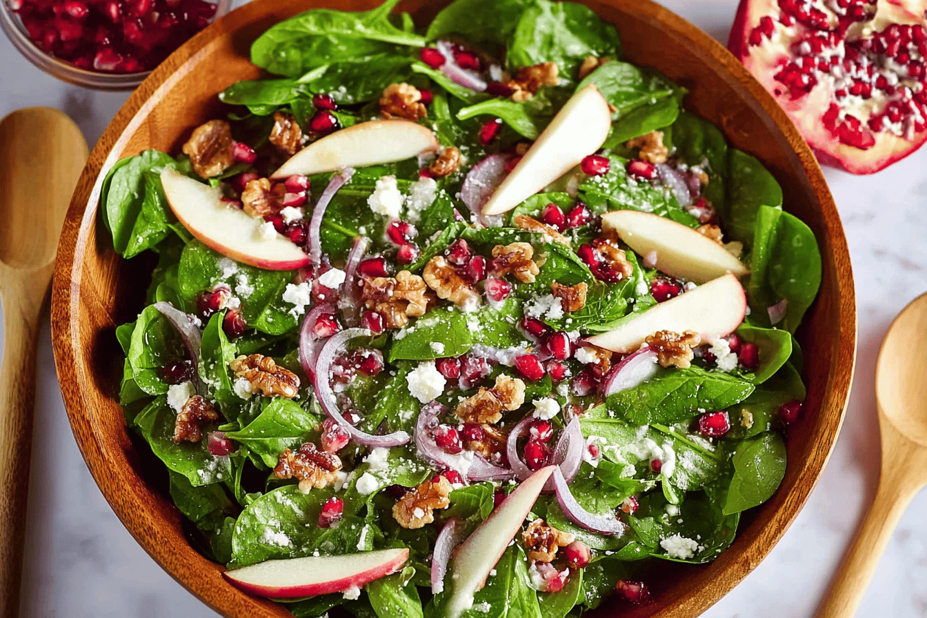 Spinach Pomegranate Salad