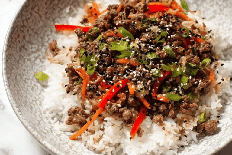 Teriyaki Ground Beef Stir Fry