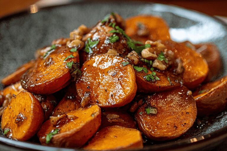 Walnut Maple Roasted Sweet Potatoes