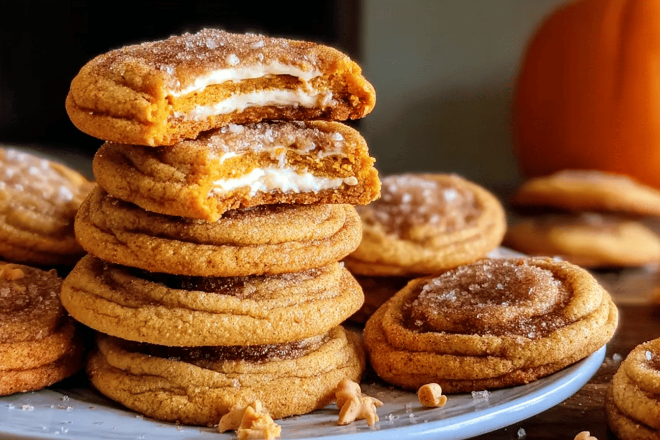 Pumpkin Cheesecake Cookies
