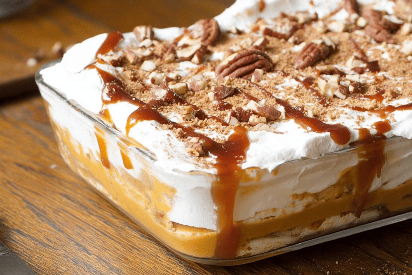 Pumpkin Cheesecake Lasagna