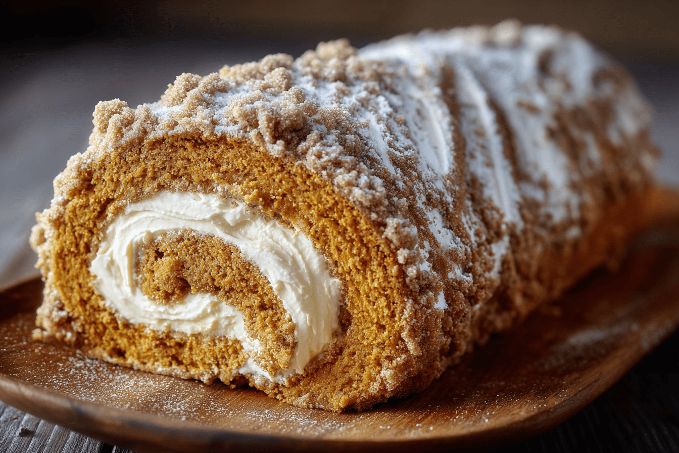 Pumpkin Roll Cake