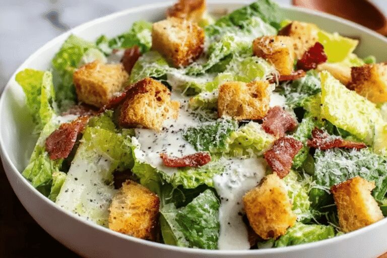 Caesar Salad with Homemade Dressing
