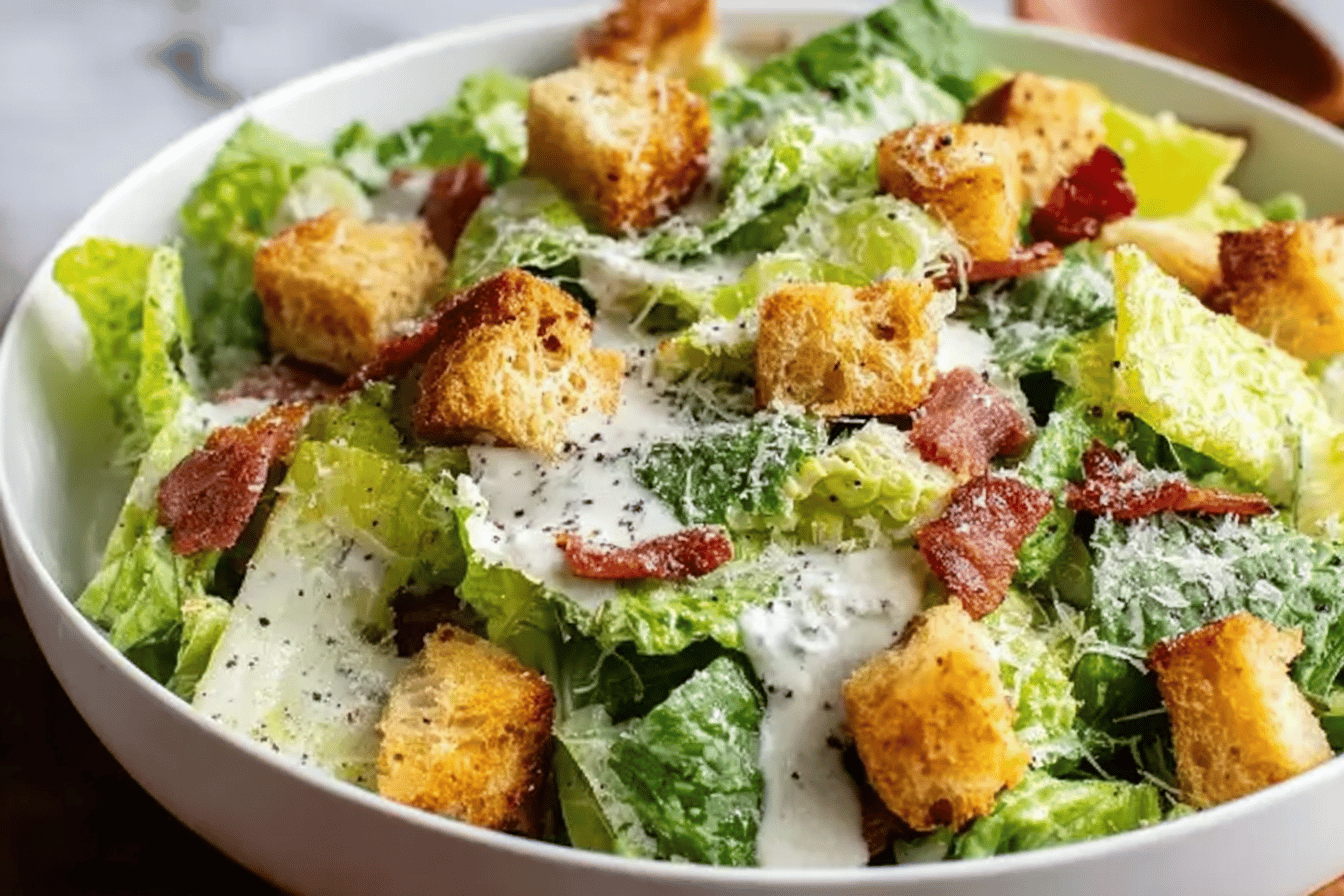 Caesar Salad with Homemade Dressing
