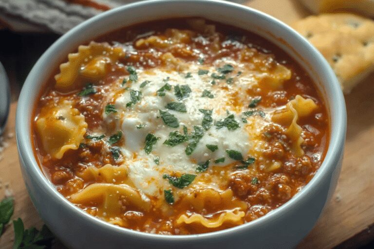 Cozy Lasagna Soup