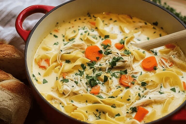 Creamy Chicken Noodle Soup