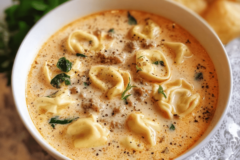 Creamy Tortellini Soup