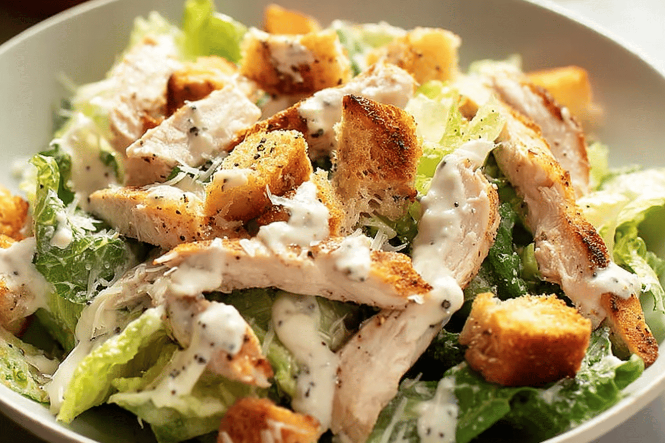 Easy Chicken Caesar Salad