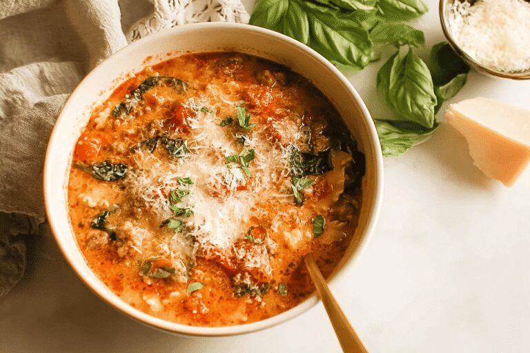 Easy Lasagna Soup