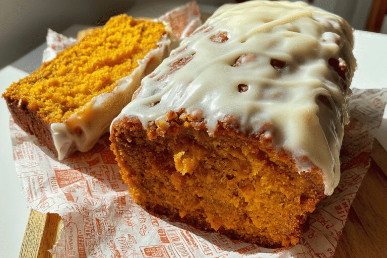 Frosted Pumpkin Bread