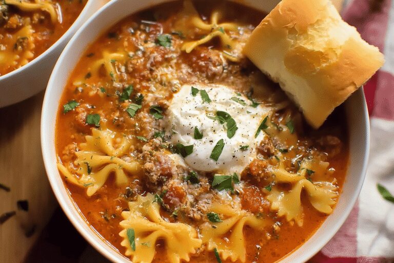 Hearty Lasagna Soup