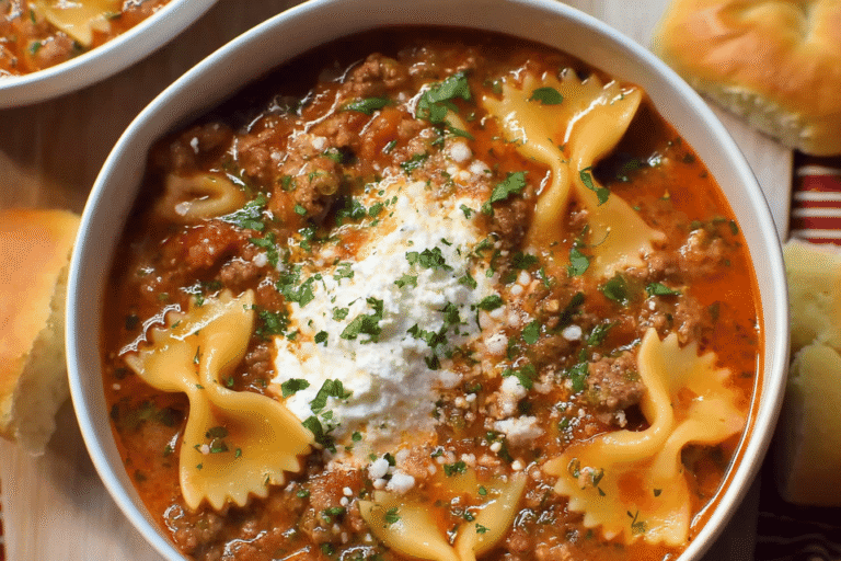 Hearty Lasagna Soup
