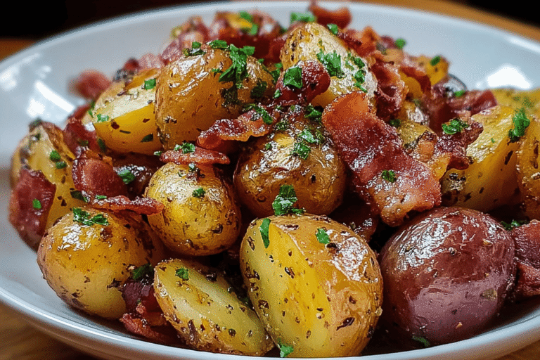 Honey Bacon Roasted Potatoes