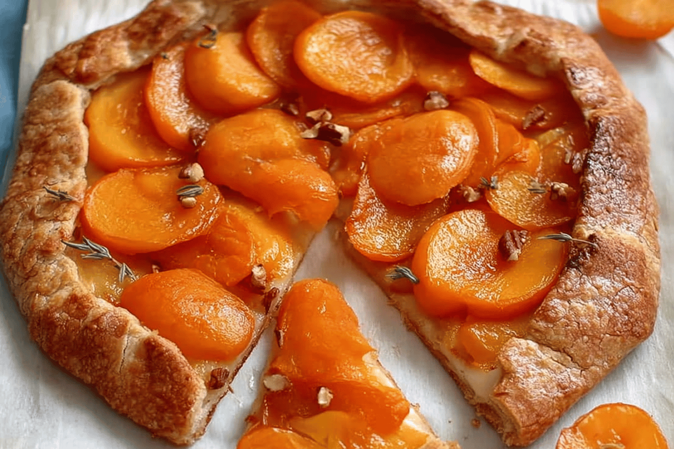 Honeyed Persimmon and Brie Toasts