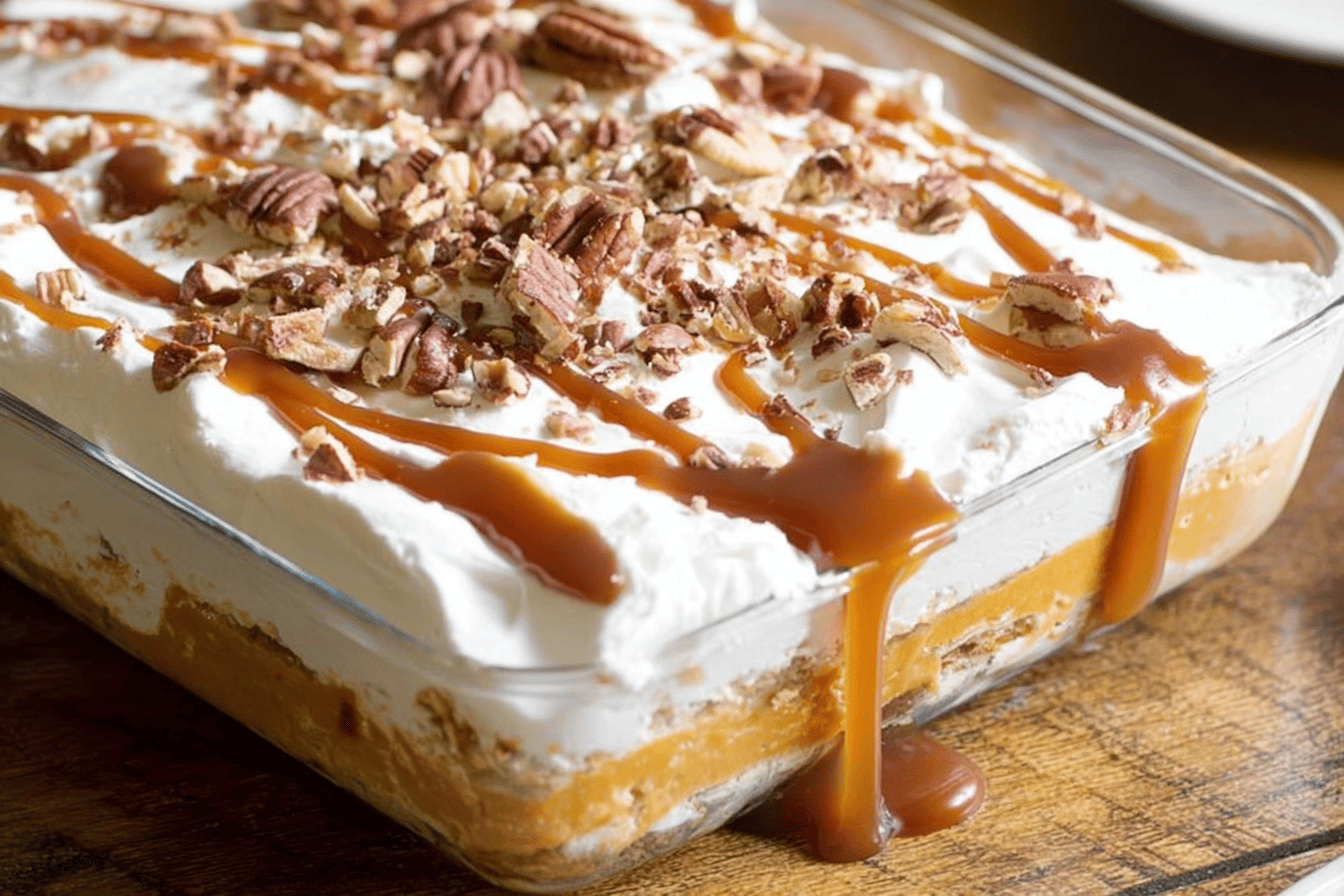 Pumpkin Cheesecake Lasagna