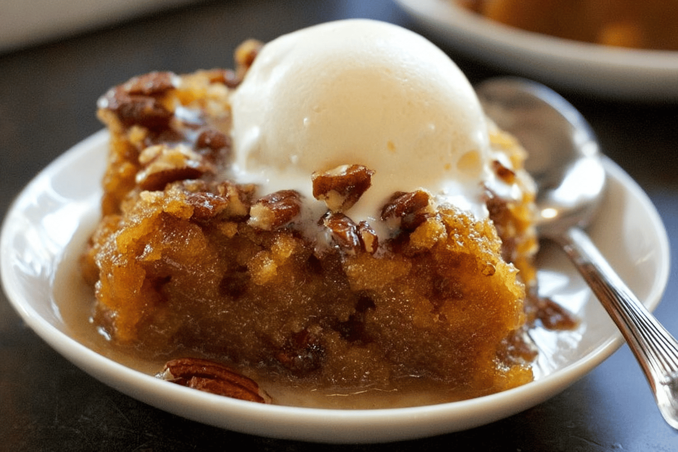 Pumpkin Pecan Cobbler