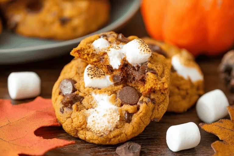 Pumpkin S'mores Cookies