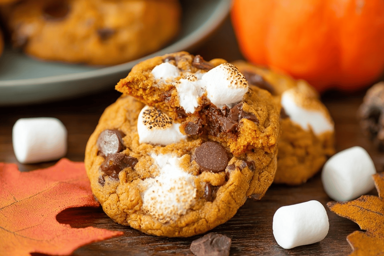 Pumpkin S'mores Cookies