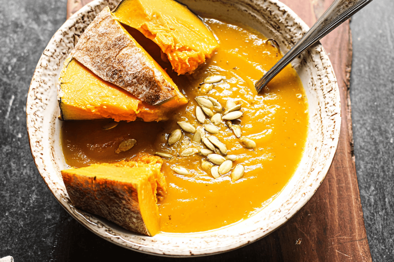 Roasted Kabocha Squash Soup
