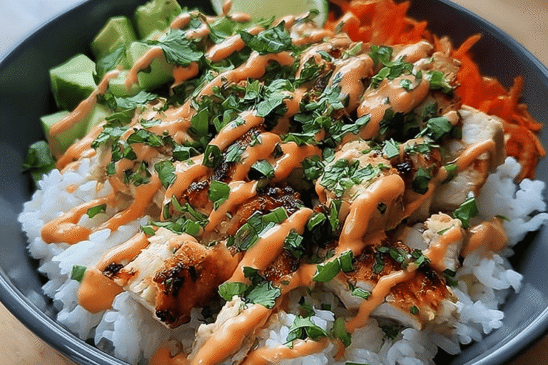 Bang Bang Chicken Bowl