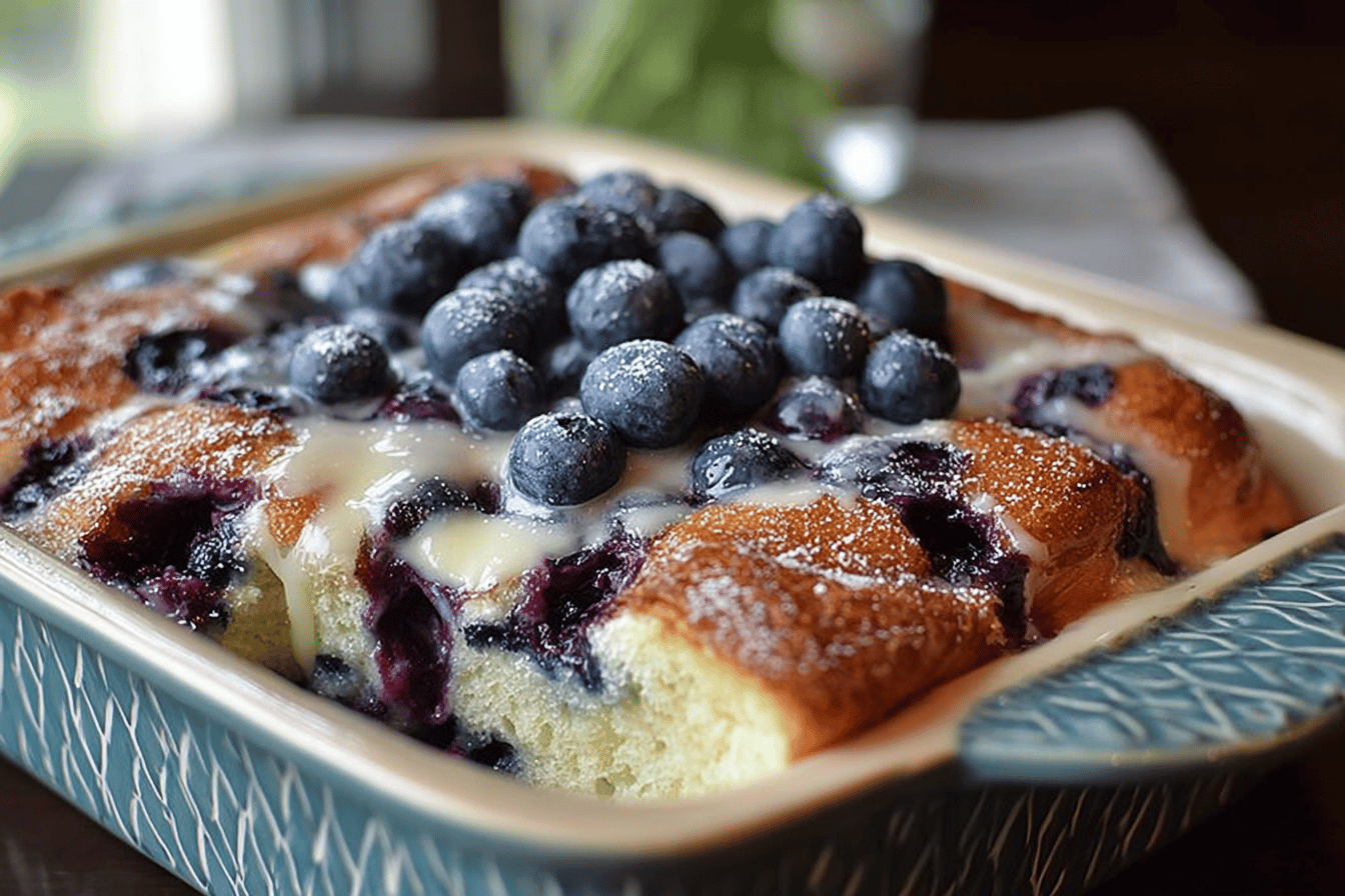 Blueberry Buttermilk Pancake Casserole
