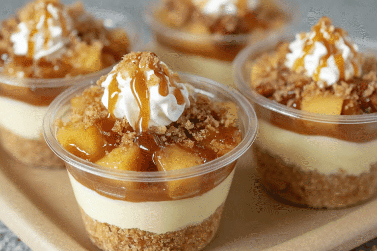 Caramel Apple Dessert Cups