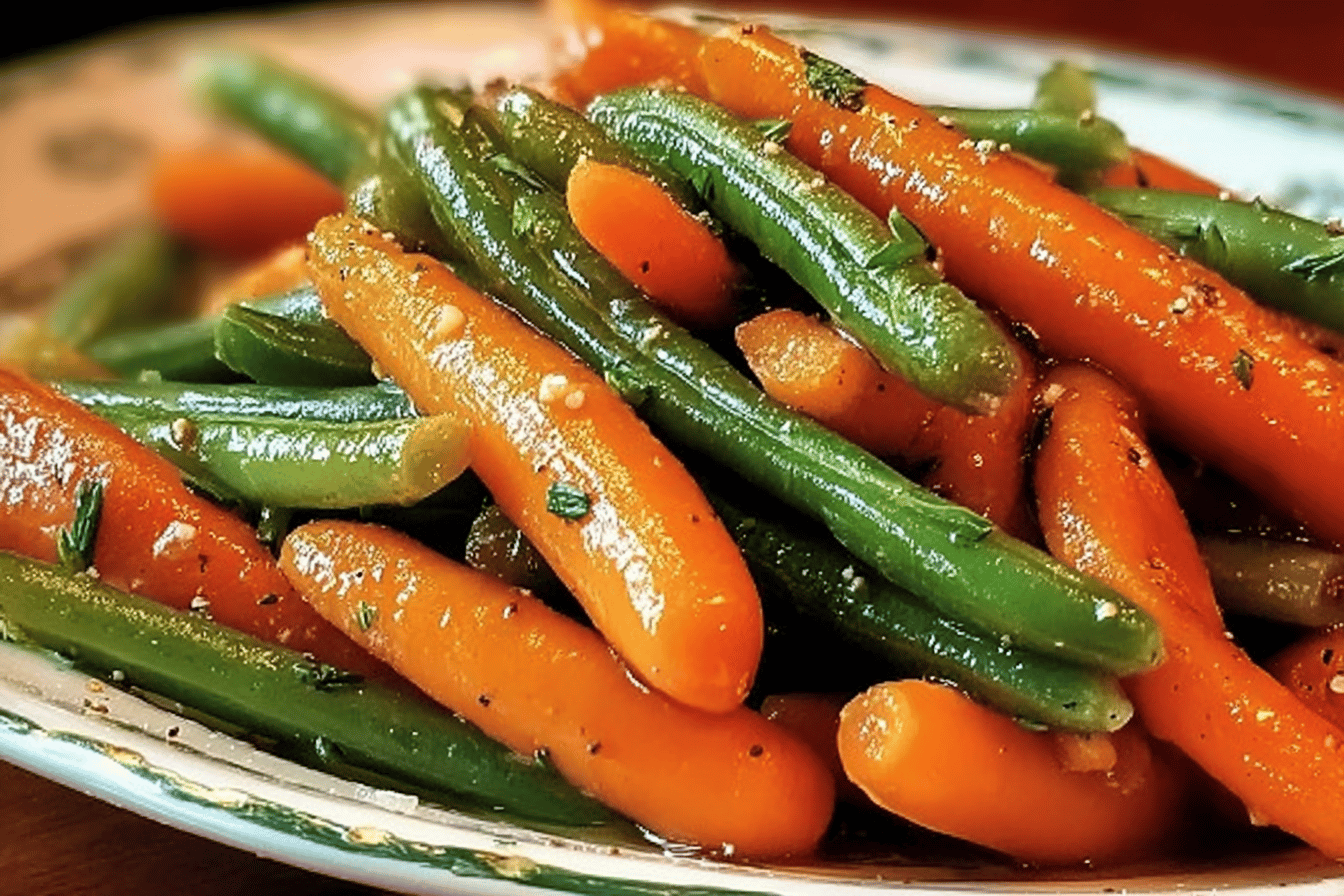 Honey Glazed Carrots & Green Beans