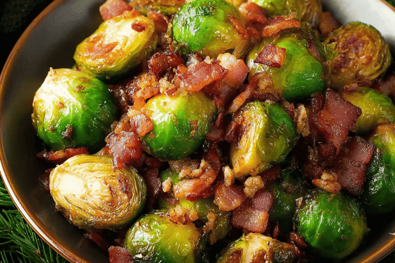 Honey Glazed Roasted Brussels Sprouts