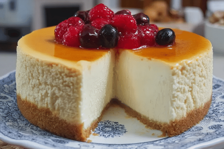 Tall and Creamy New York Cheesecake