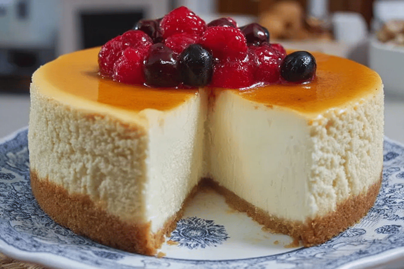Tall and Creamy New York Cheesecake