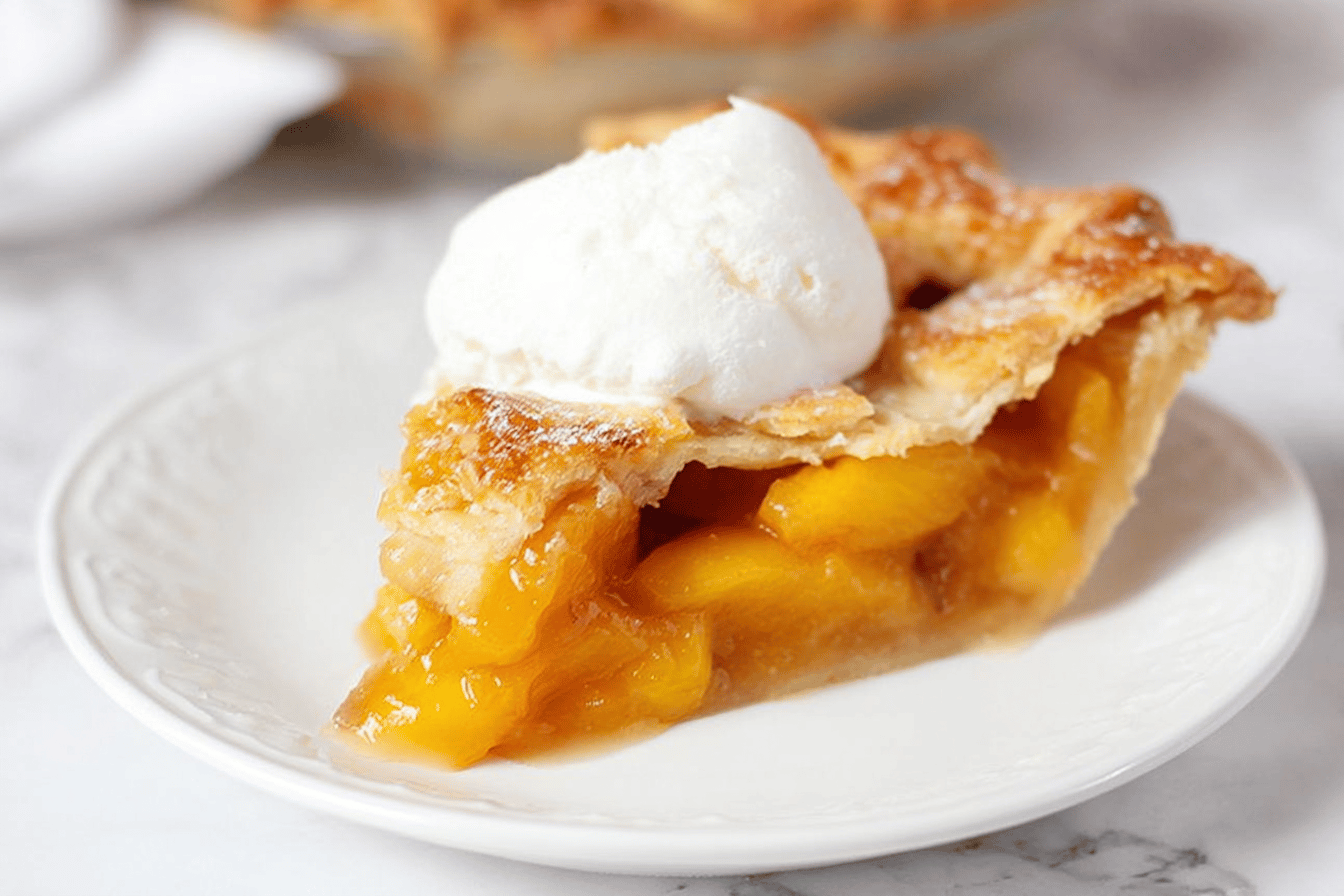 The Best Peach Pie