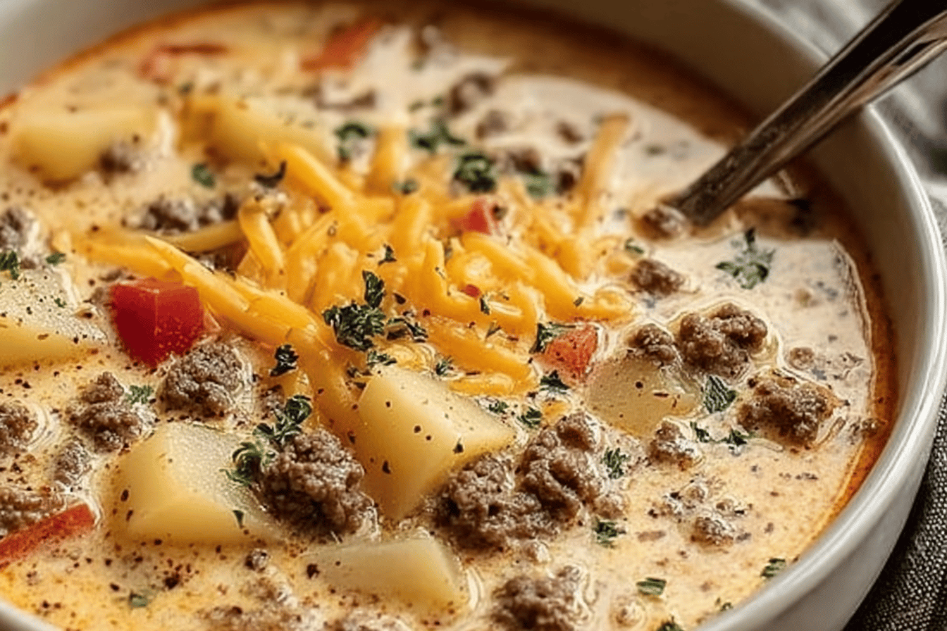 Cheeseburger Soup Recipe