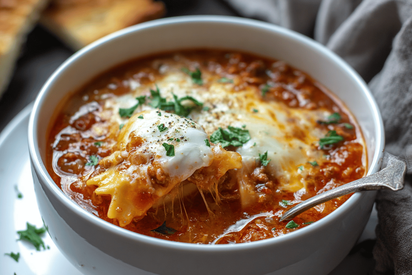 Delicious Lasagna Soup Recipe