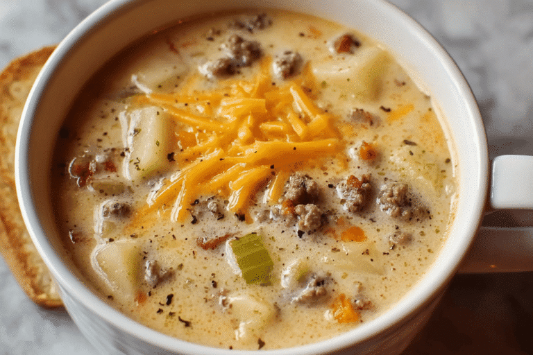 Cheeseburger Soup Recipe