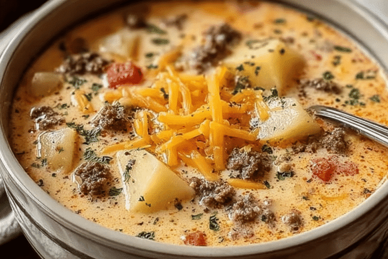 Cheeseburger Soup Recipe