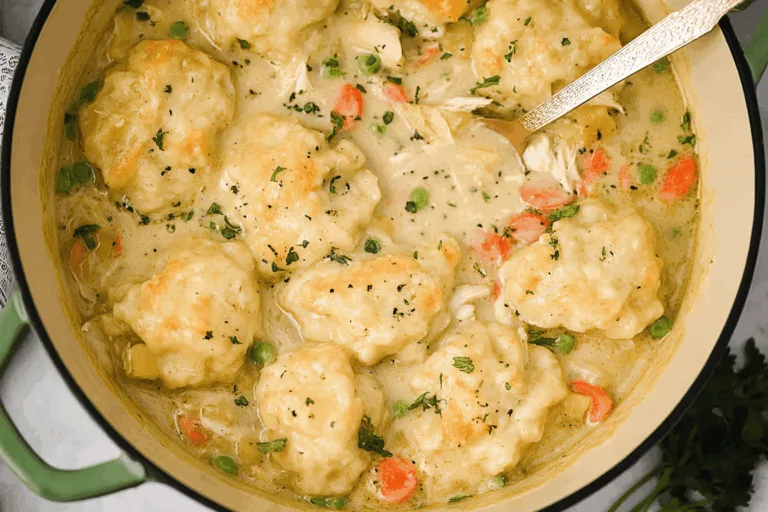 Dutch Oven Chicken Dumplings