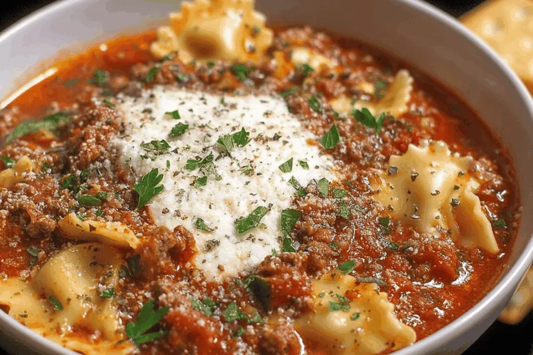 Crockpot Lasagna Soup