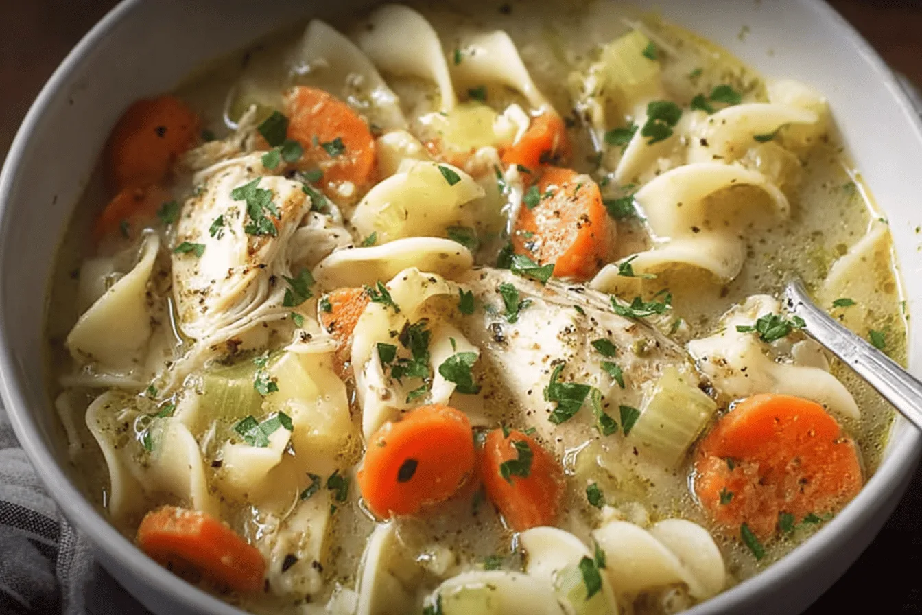 Slow Cooker Chicken Noodle Soup