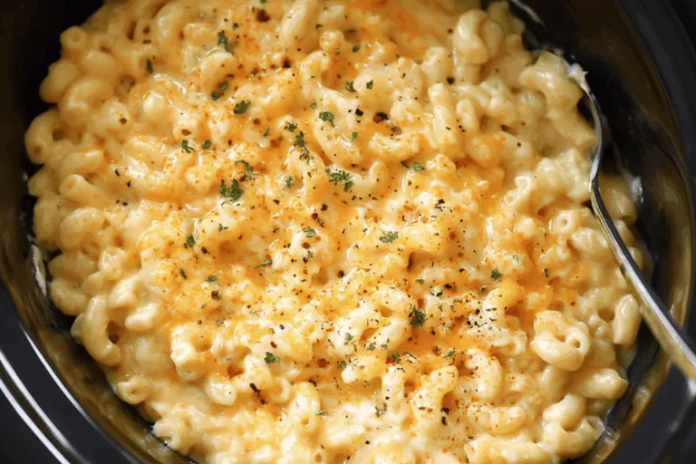 Slow Cooker Four Cheese Macaroni