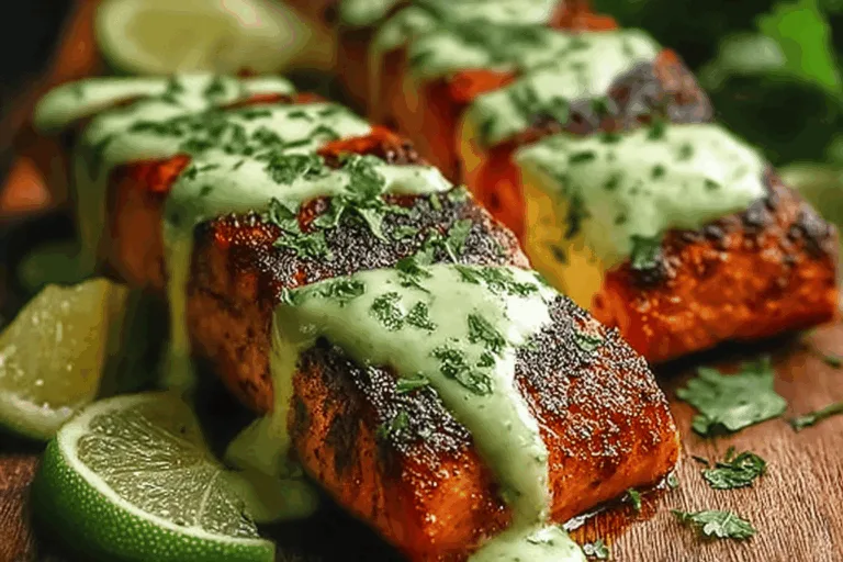 Cajun Salmon with Avocado Lime