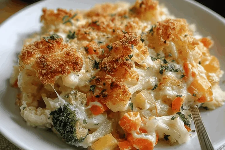Creamy Winter Vegetable Bake