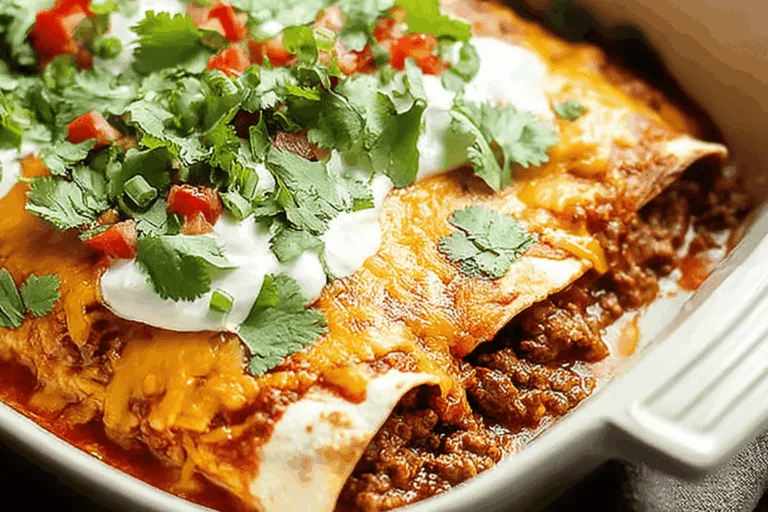 Easy Ground Beef Enchiladas