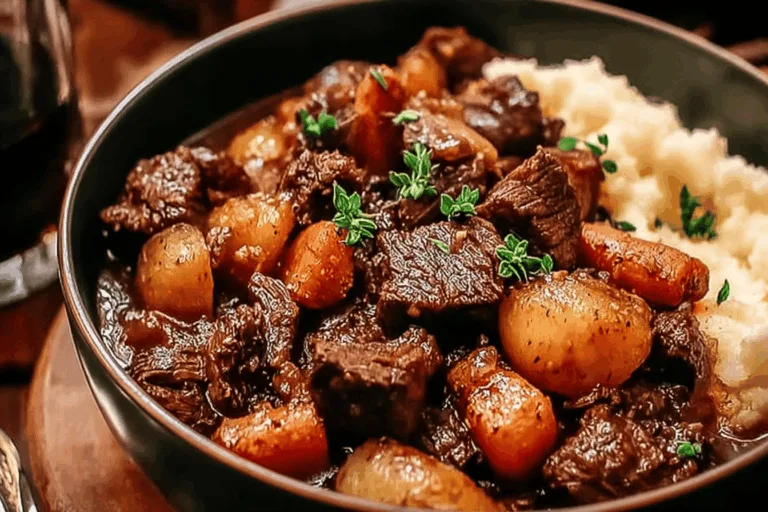 One Pot Beef Bourguignon