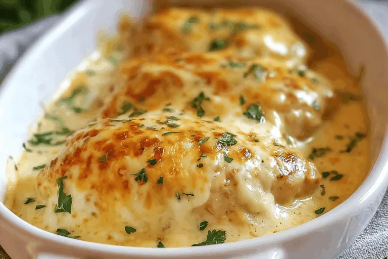 Smothered Cheesy Sour Cream Chicken