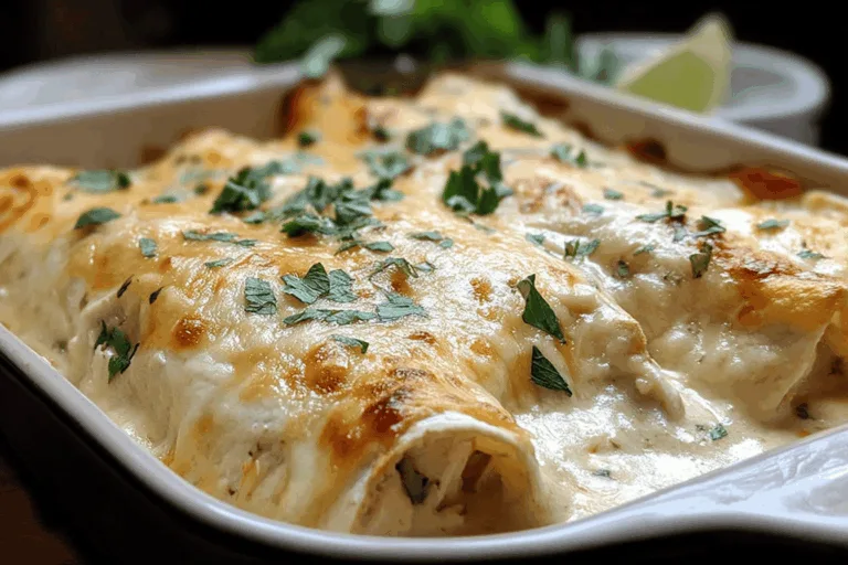 White Chicken Enchiladas Recipe