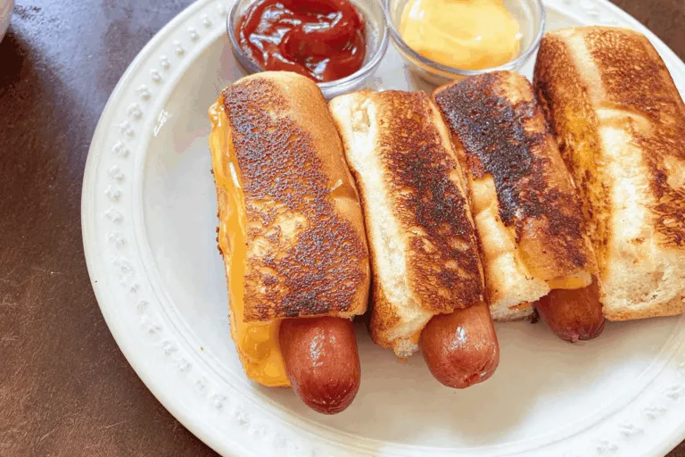 Air Fryer Grilled Cheese Hot Dogs