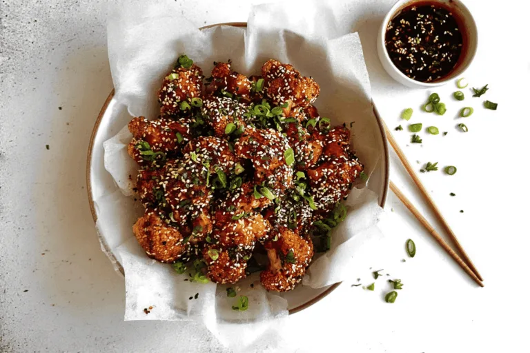 Air Fryer Sesame Cauliflower Wings