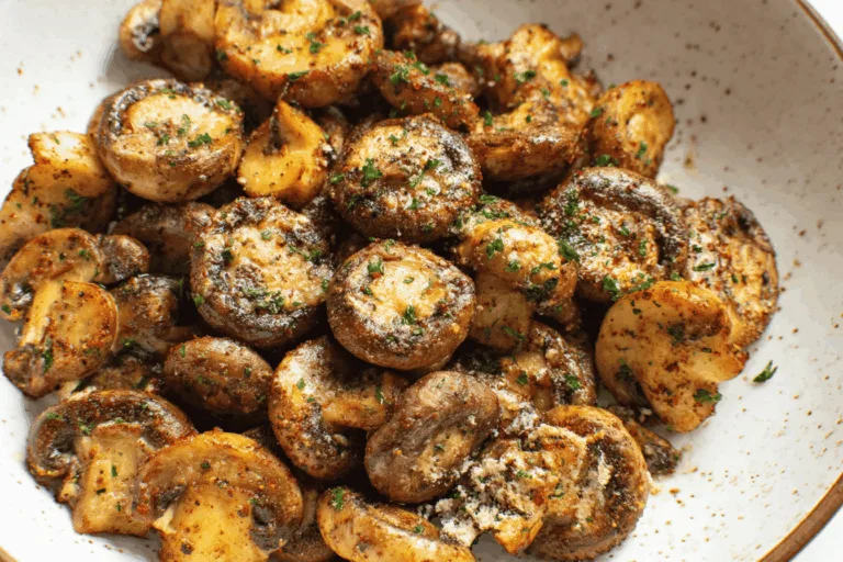 Air Fryer Mushrooms Recipe