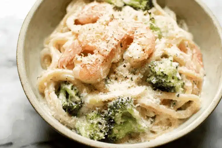 Easy Creamy Shrimp Pasta