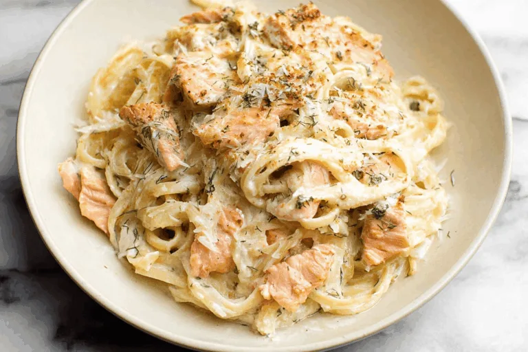 Lemon Dill Salmon Pasta